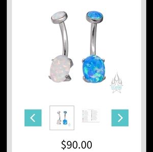 Anatometal opal navel curve